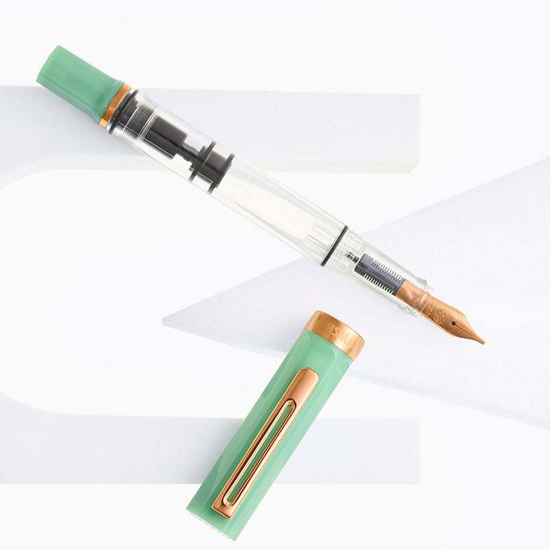 TWSBI Eco Fountain Pen - Jade Jelly with Bronze Trim and Nib