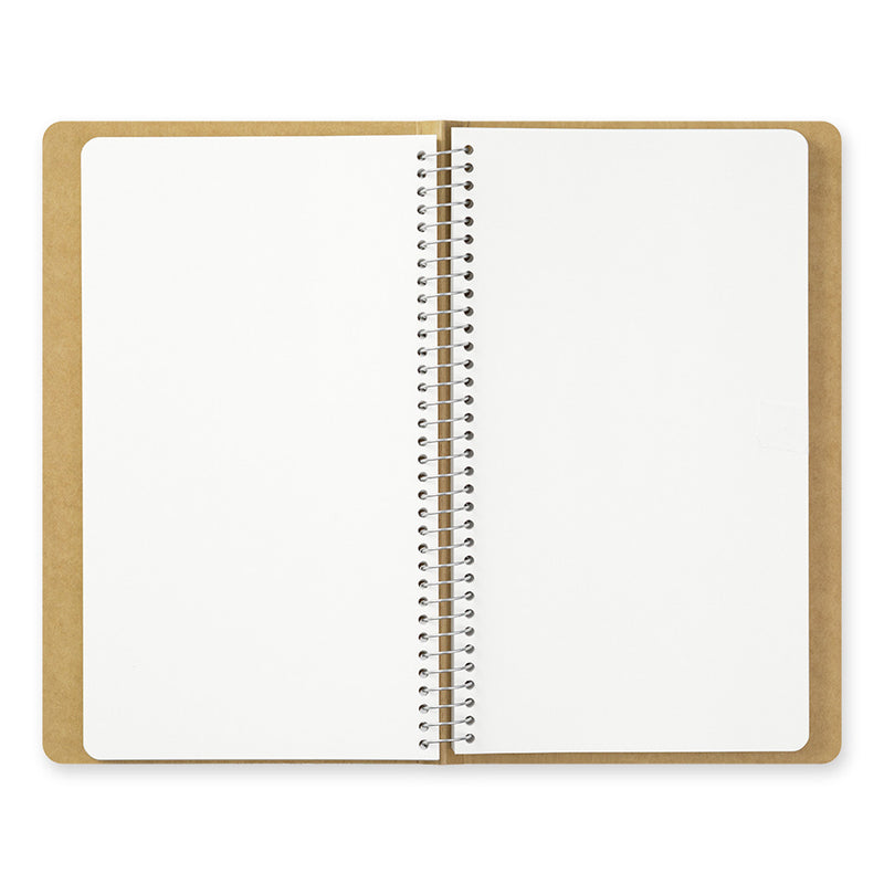 Traveler's Company - Spiral Ring Notebook - A5 Portrait - Plain MD Paper White
