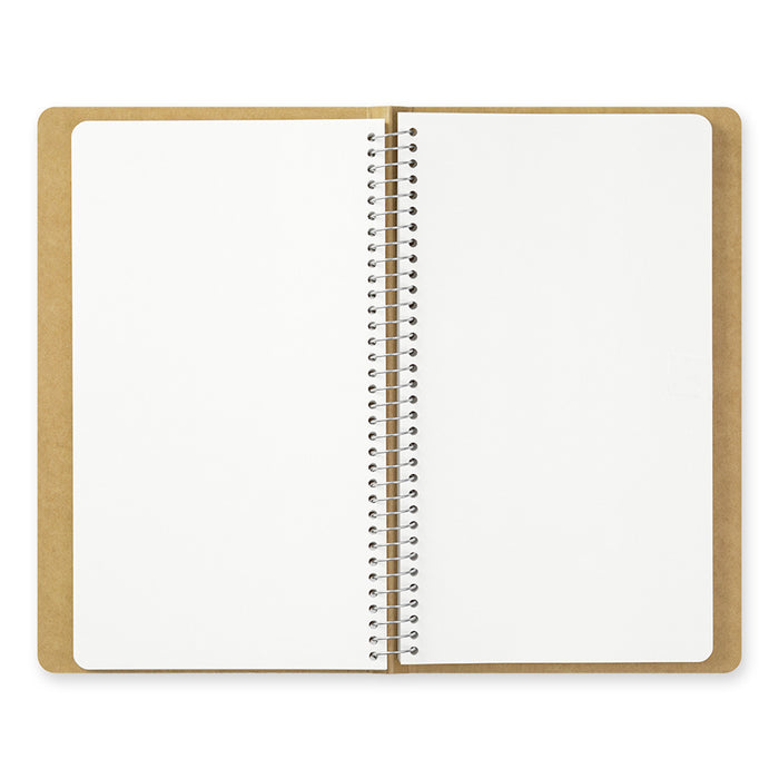 Traveler's Company - Spiral Ring Notebook - A5 Portrait - Plain MD Paper White