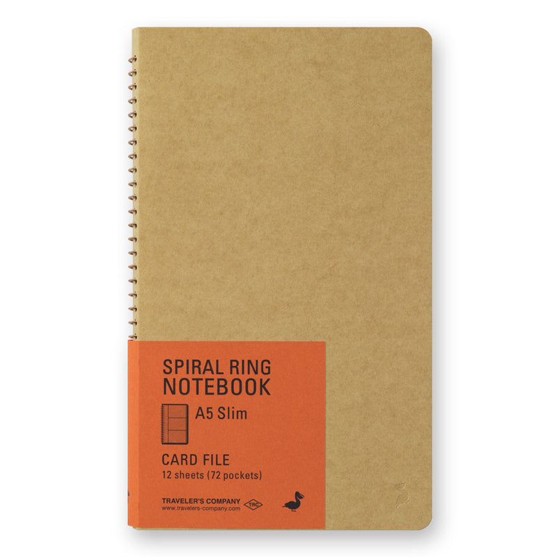 Traveler's Company - Spiral Ring Notebook - A5 Portrait - Card File