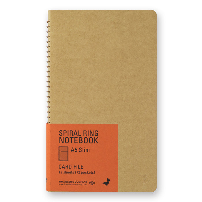 Traveler's Company - Spiral Ring Notebook - A5 Portrait - Card File