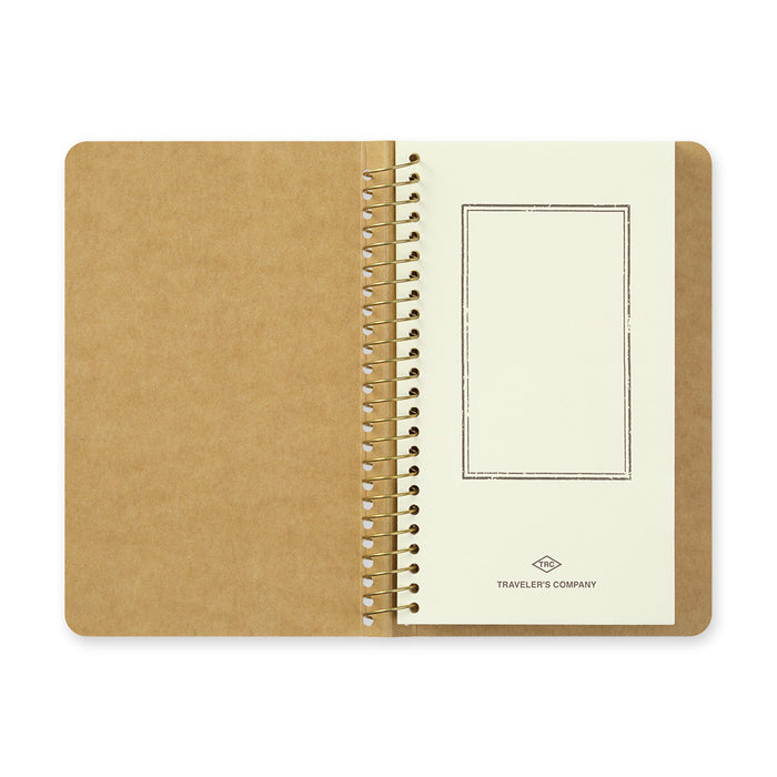 Traveler's Company - Spiral Ring Notebook - A6 Portrait - Paper Pocket