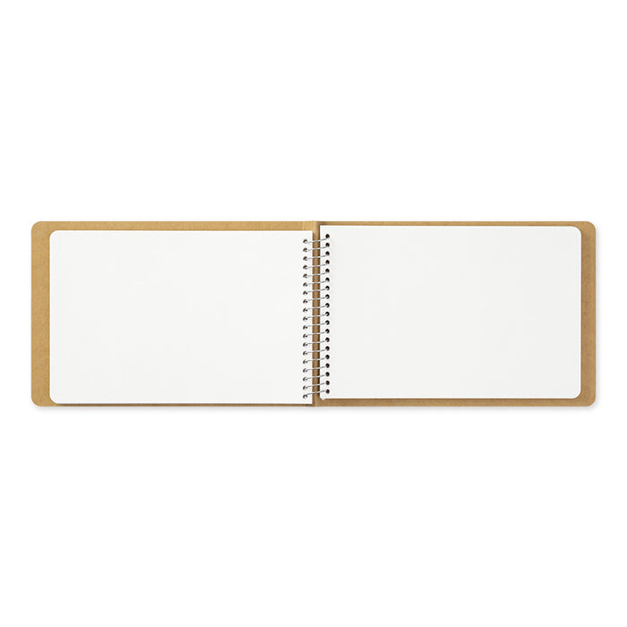 Traveler's Company - Spiral Ring Notebook - B6 Landscape - Plain MD Paper White