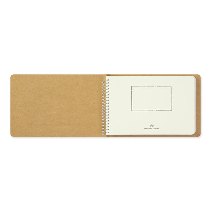 Traveler's Company - Spiral Ring Notebook - B6 Landscape - Plain MD Paper White