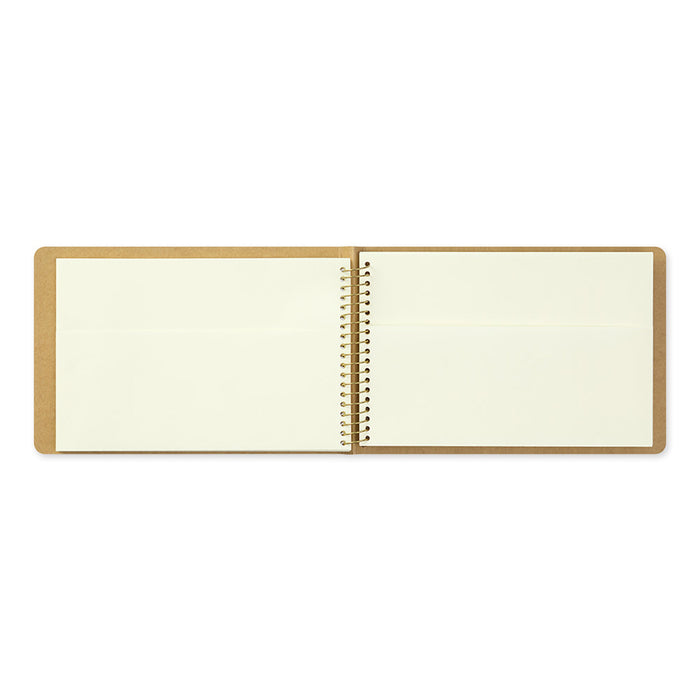 Traveler's Company - Spiral Ring Notebook - B6 Landscape - Paper Pocket