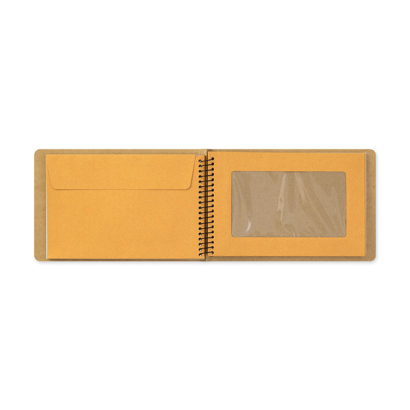 Traveler's Company - Spiral Ring Notebook - B6 Landscape - Window Envelope