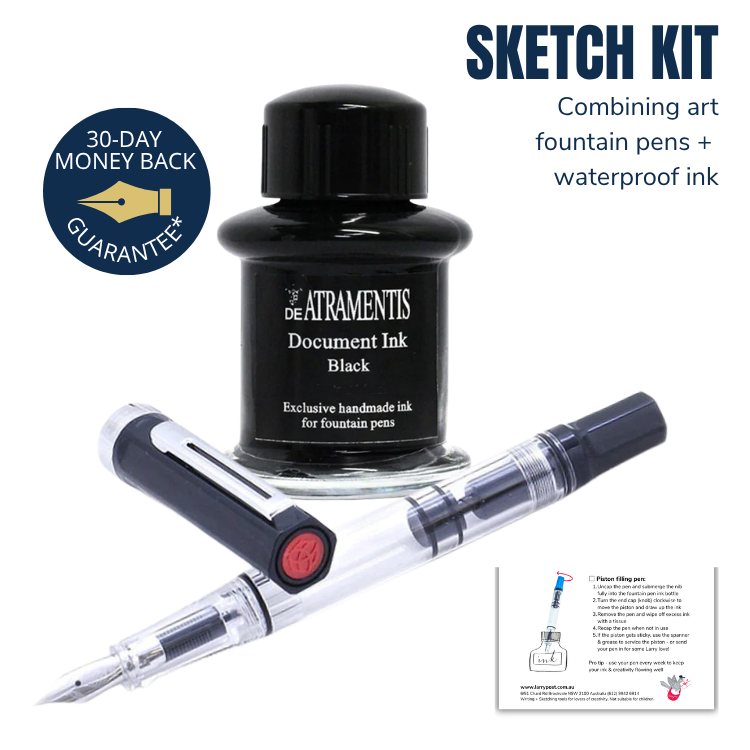 TWSBI Eco Sketch Kit - Black Fine & DA Doc Ink