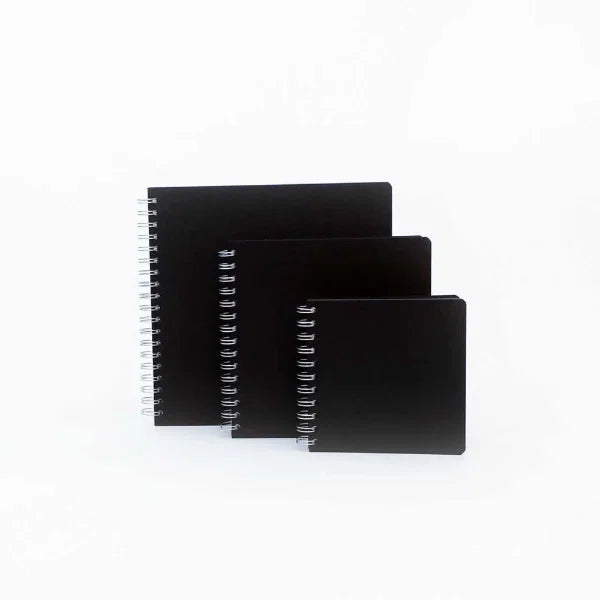 SEAWHITE OF BRIGHTON Square Euro Poplin Spiral Sketchbook - 160gsm - 100 Pages - 19.5cm Square