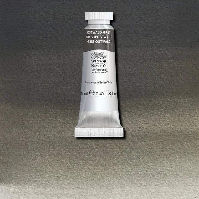 WINSOR & NEWTON Professional Watercolour - 14mL - 428 Ostwald Grey (PBk6,PW5,PY42)