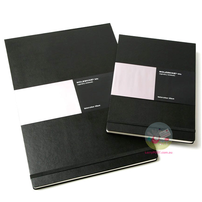 MOLESKINE Hard Cover Folio Watercolour Notebook 200gsm - A4 - Black