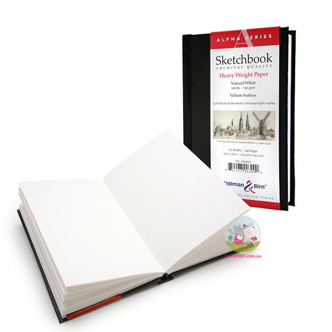 STILLMAN & BIRN Alpha Hard Cover Sketchbook - A6 Portrait (4 x 6" / 10.2 x 15.2 cm) - 150gsm