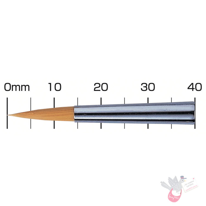 AKASHIYA Synthetic Sable - Long Handle - Round - Size 16 (9x31mm)
