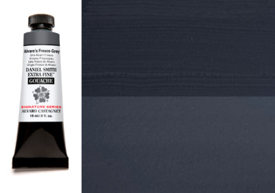 DANIEL SMITH Gouache - 15mL - Alvaro's Fresco Grey (PB29,PV15,PW6)