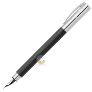 FABER-CASTELL Ambition Precious Resin - Black - Fountain Pen with Stainless Steel Nib