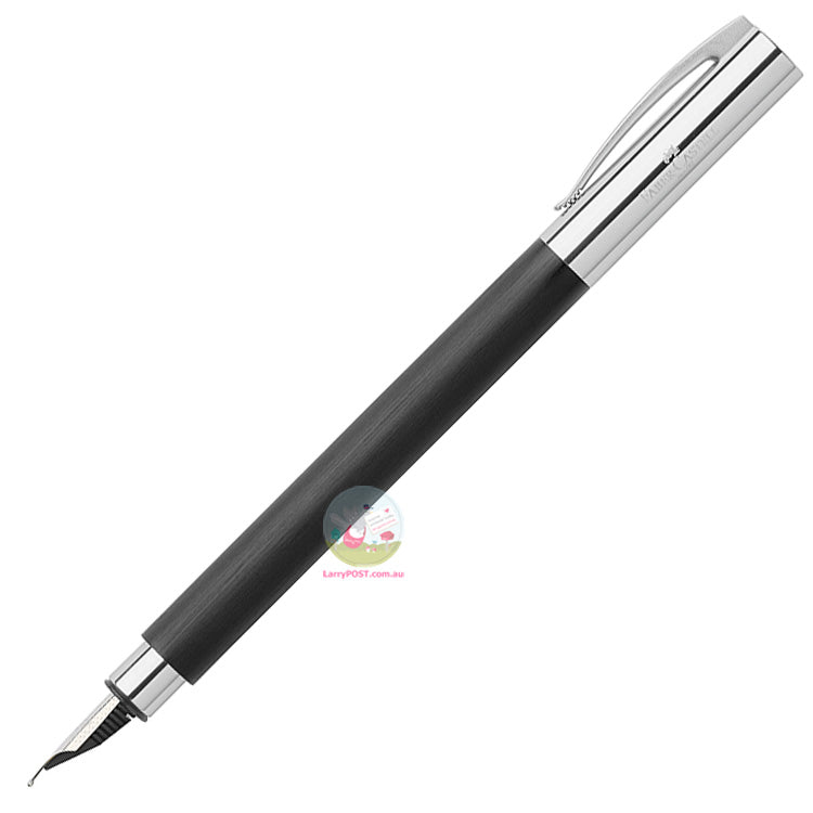 FABER-CASTELL Ambition Precious Resin - Black - Fountain Pen with Stainless Steel Nib