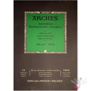 ARCHES Watercolour Pad (Cold Pressed, Medium) 300g - 12 Sheets - A3