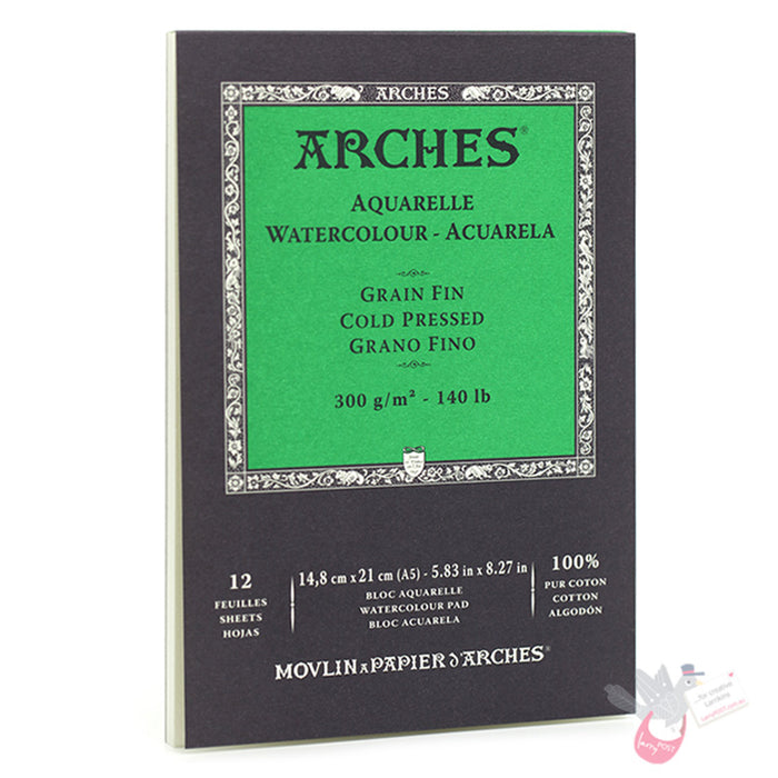 ARCHES Watercolour Pad (Medium) 300g - 15 Sheets - A5
