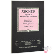 ARCHES Watercolour Pad (Smooth) 185g - 15 Sheets - A4