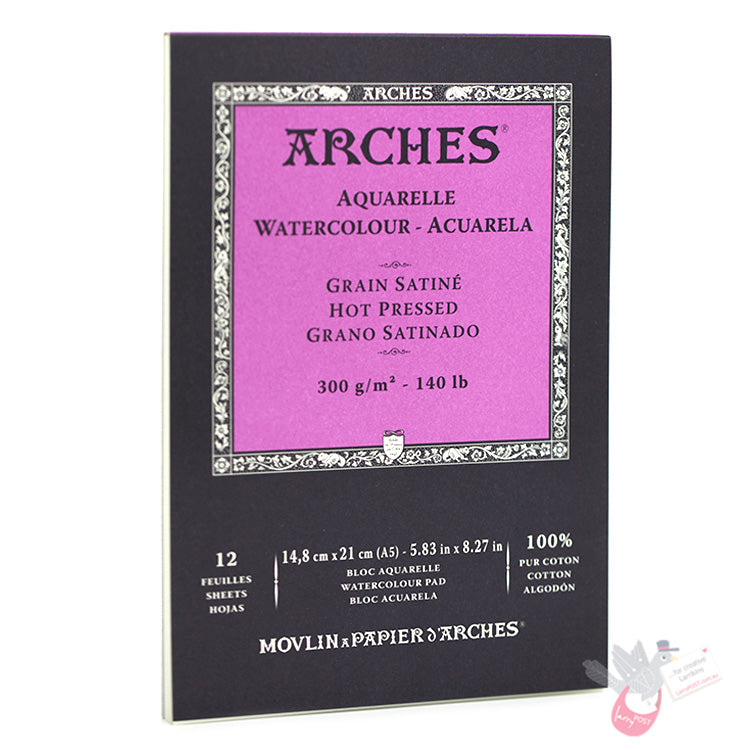 ARCHES Watercolour Pad (Smooth) 300g - 15 Sheets - A5