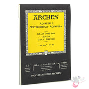 ARCHES Watercolour Pad (Rough) 185g - 15 Sheets - A5