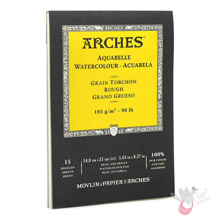 ARCHES Watercolour Pad (Rough) 185g - 15 Sheets - A5