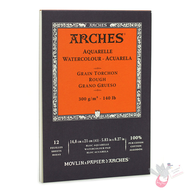 ARCHES Watercolour Pad (Rough) 300g - 12 Sheets - A5