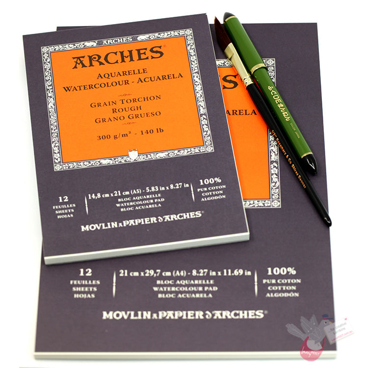 ARCHES Watercolour Pad (Rough) 300g - 12 Sheets - A5