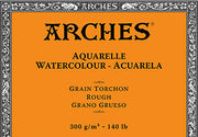 ARCHES Watercolour Block (Rough) 300g - 20 Sheets - 9 x 12" - 23 x 31cm (A4+)