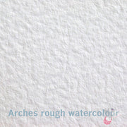 Textured surface to show off pigment granulation