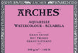 ARCHES Watercolour Block (Smooth) 300g - 20 Sheets - glued on all 4 edges