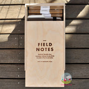 FIELD NOTES Archival Wooden Box with divider tabs (excludes any notebooks)
