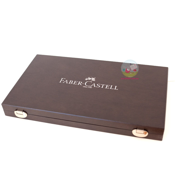 FABER-CASTELL Art and Graphite Compendium - Wooden Box - 54 piece
