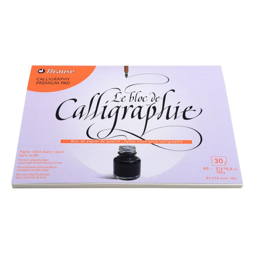 CLAIREFONTAINE Calligraphy Pad - 130gsm - 25 Sheets - A4+ (24 x 30cm)