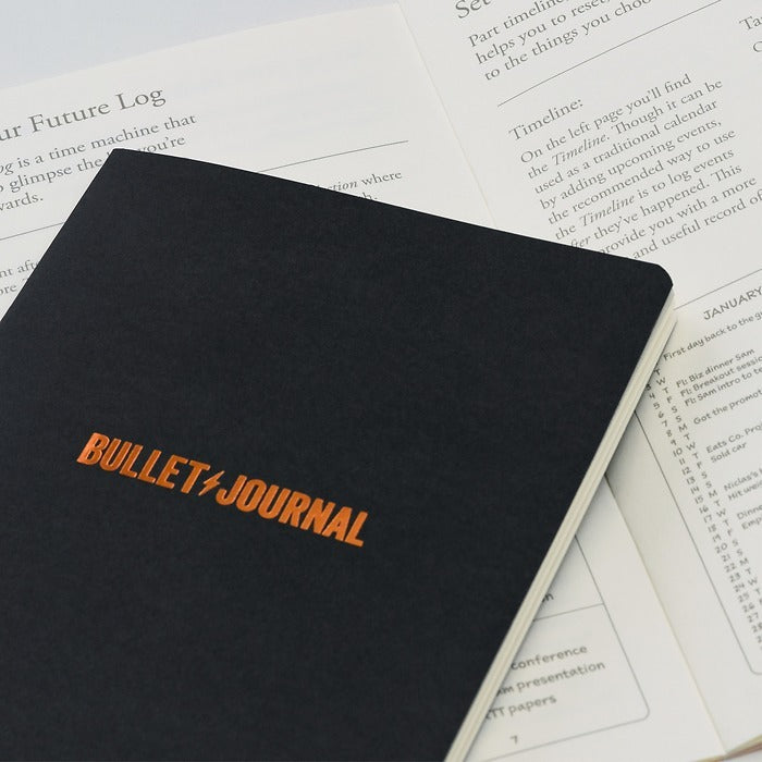 LEUCHTTURM1917 Bullet Journal Edition 2 - 120gsm Paper - Medium (A5) - Dotted - Black