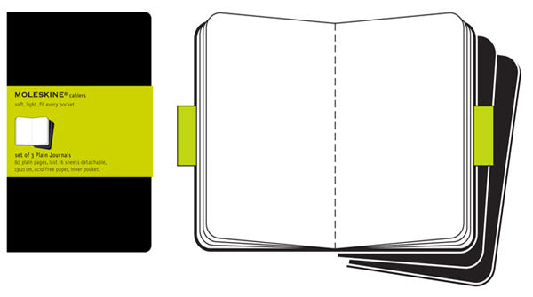 MOLESKINE Cahier Plain - Large (A5) - Black