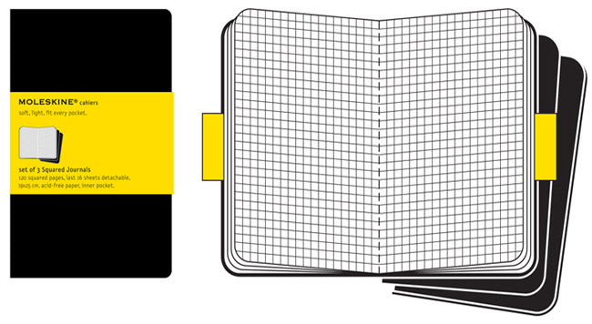 MOLESKINE Cahier (A6) - Squared - Black