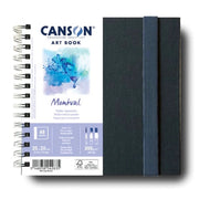 CANSON Spiral Art Book - Cold Press - 300gsm - 100% Cotton - A5 Landscape - 40 Pages