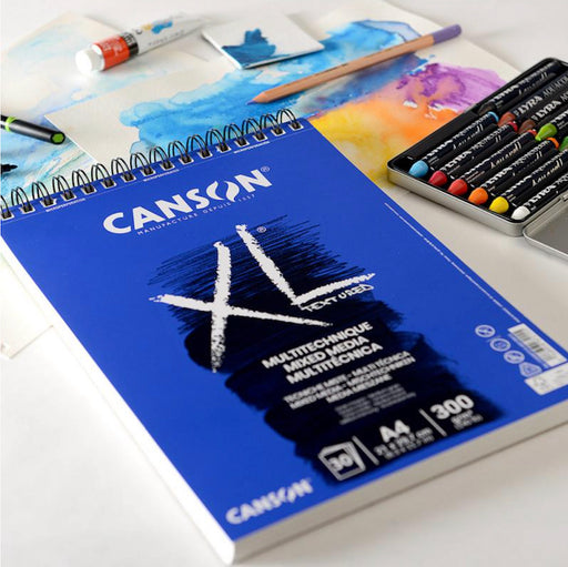CANSON XL Multimedia Spiral Pad (300gsm) - A4 - 30 Sheets 
