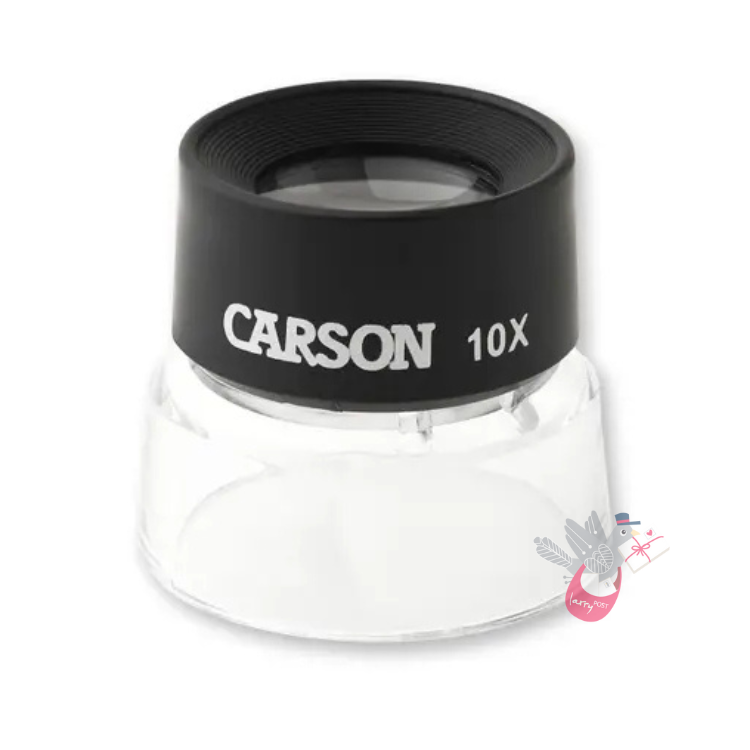 CARSON LumiLoupe 10x Stand Magnifier - Plastic Lenses (includes Tuning tips sheet)