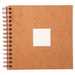 CLAIREFONTAINE Travel Watercolour Sketchbook (Kraft) - Rough Press - 300gsm - 100% Cotton - 20 x 20cm - 20 Sheets