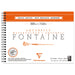 FONTAINE Watercolour Spiral Pad  - Hot Press - 300gsm - 100% Cotton - 19 x 26cm - 12 Sheets