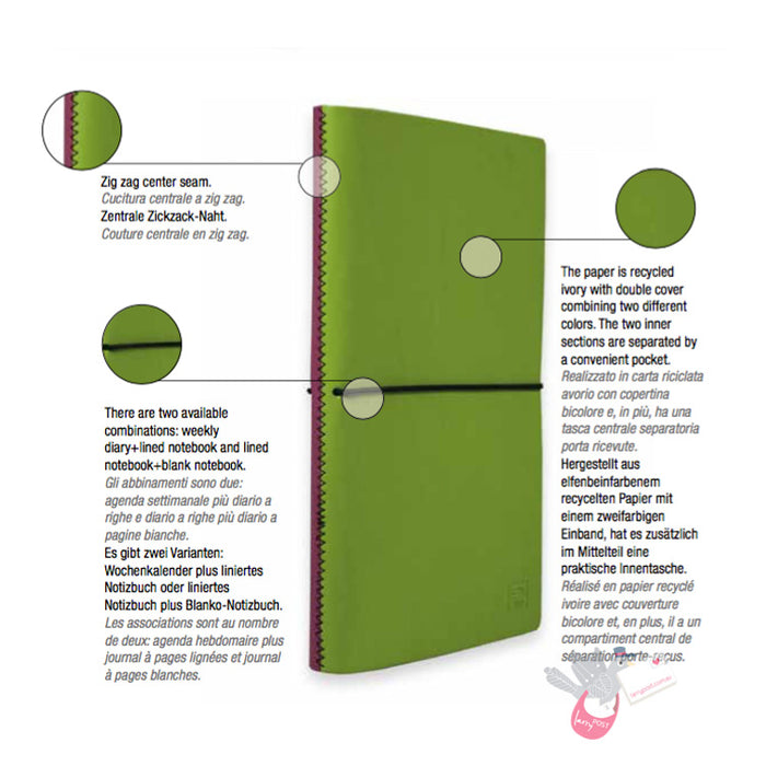 CIAK Duo Notebook - Pocket (A6) - Plain and Ruled Pages - Essential Edition - Black / White