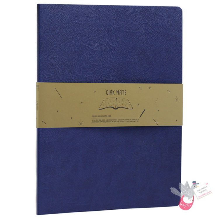 CIAK Mate Soft Cover Notebook - A4 - Dotted Pages - Navy Blue