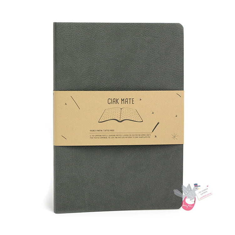 CIAK Mate Soft Cover Notebook - Medium (B6) - Dot Grid Pages - Anthracite