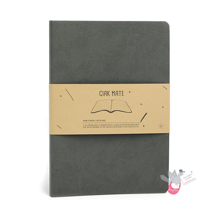 CIAK Mate Soft Cover Notebook - Medium (B6) - Dot Grid Pages - Anthracite