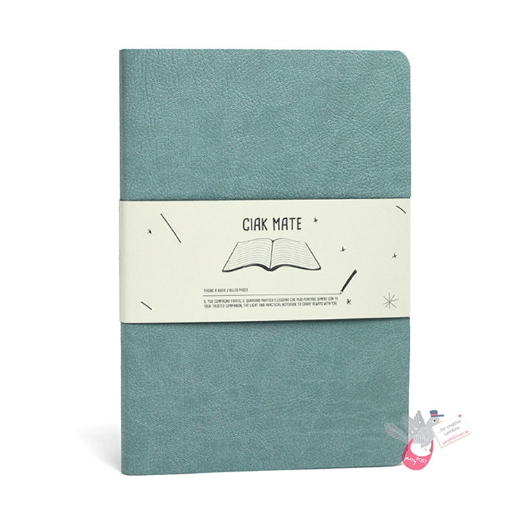 CIAK Mate Soft Cover Notebook - Medium (B6) - Ruled Pages - Aqua