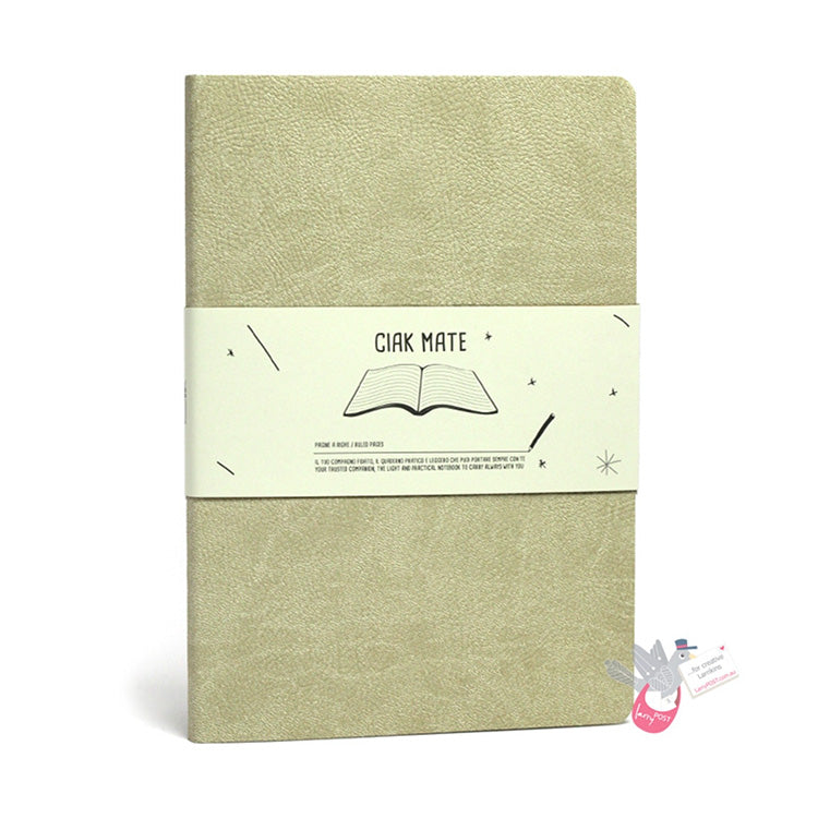 CIAK Mate Soft Cover Notebook - Medium (B6) - Ruled Pages - Dove