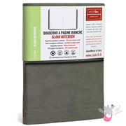 CIAK Bonded Leather Cover Notebook - Large (A5) - Plain Page - Grey