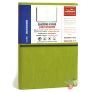 CIAK Soft Cover Leather Notebook (A5) - Ruled - Lime Green