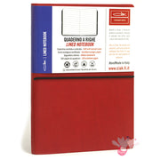 CIAK Soft Cover Leather Notebook - Large (A5) - Ruled - Red